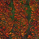 John Louden 50's Cotton Batik Fabric Woven Hand Printed Dyed Batik